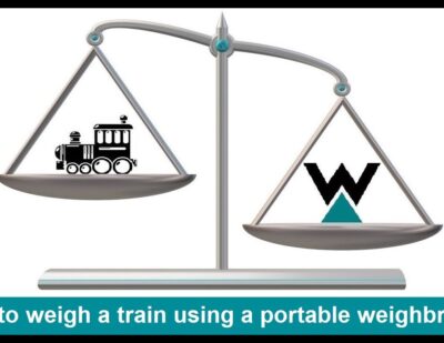 如何使用便携式地磅称量火车或轨道车！